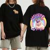 Funny Animals Capybara Cartoon Print Fashion Harajuku Harajuku Short Sleeve T-shirt Clothing Street Tops Tees Aesthetic Clothes