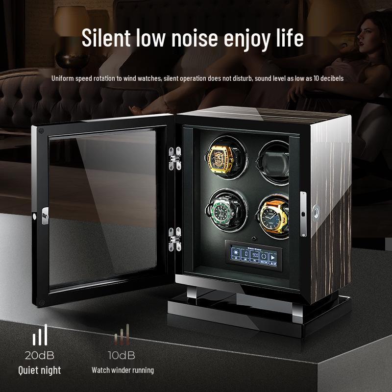 Milan Fingerprint Lock Mechanical Watch Winder Display Box