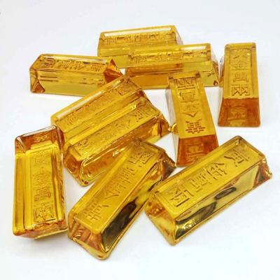 Topaz Gold Bar Home Decoration Home Opening Crystal Arts and Crafts Gifts Simulation Gold Bars Ornament Housewarming Gifts
