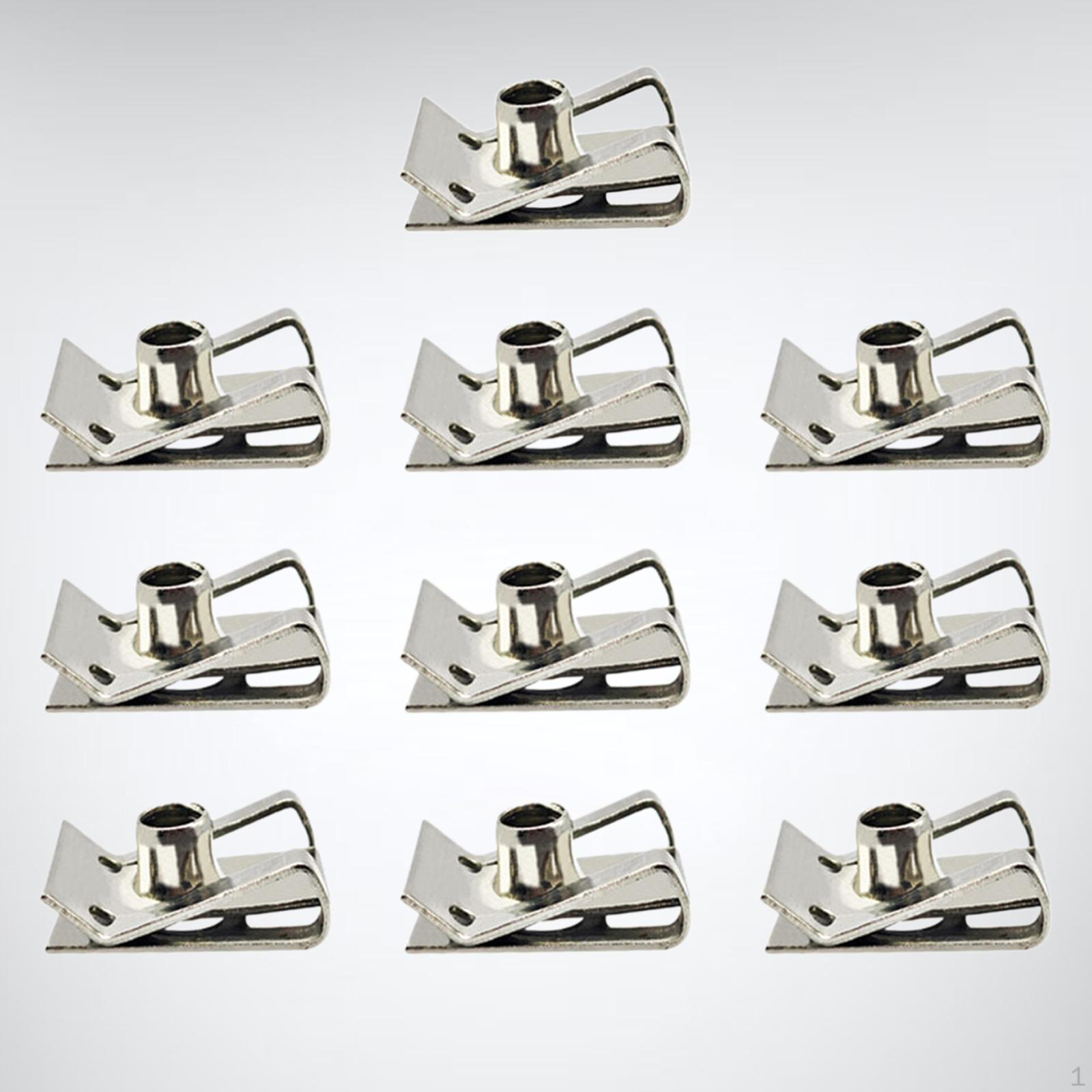 

10 шт. U-образные зажимы с резьбой, прочная крепежная гайка из нержавеющей стали, монтажный зажим для M6