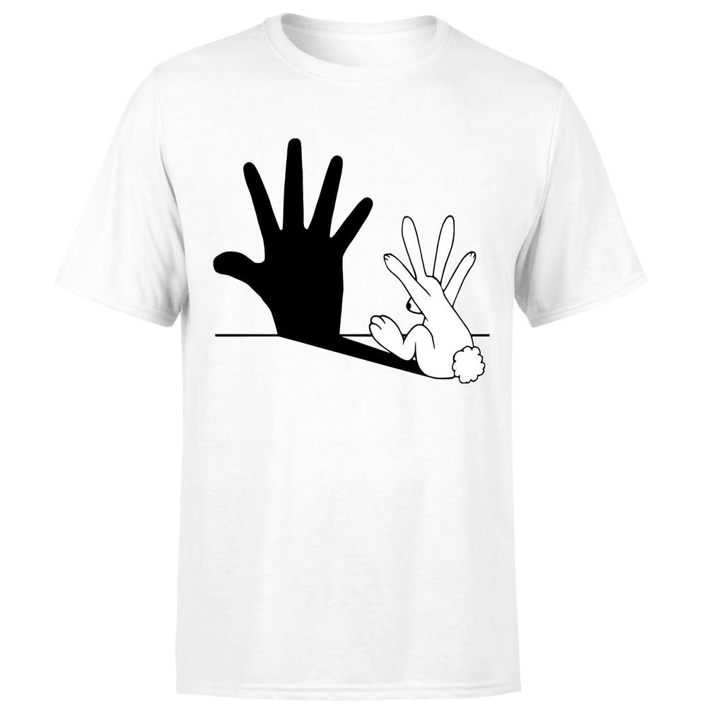 Rabbit Hand Shadow Funny Animal Graphic Unisexs Unisexs T Shirt 2XL