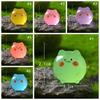 10pcs Glow in Dark Cat Figurines Miniatures Cartoon Mini Cat Statue  Fairy Garden Decorations