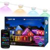 Lepro E1 AI LED String Lights, 30 LEDs, 15.3m, AI Lighting Designer, RGBCW + IC + Daylight + Warm White, 16 Million Colors, Dimmable, Alexa/Google Hom