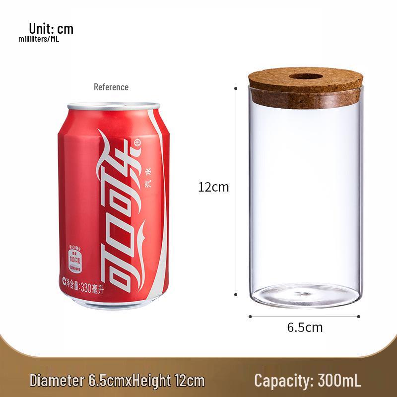 Desktop Borosilicate Glass Mini Ornament: Micro Landscape Hydroponic Plant Jar & Multifunctional Storage Bottle