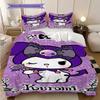 Kuromi'S Garden Adventure Threepiece Set 1 Duvet Cover 2 Pillowcase Without Core Bedding Set Duvet Cover And Pillowcase