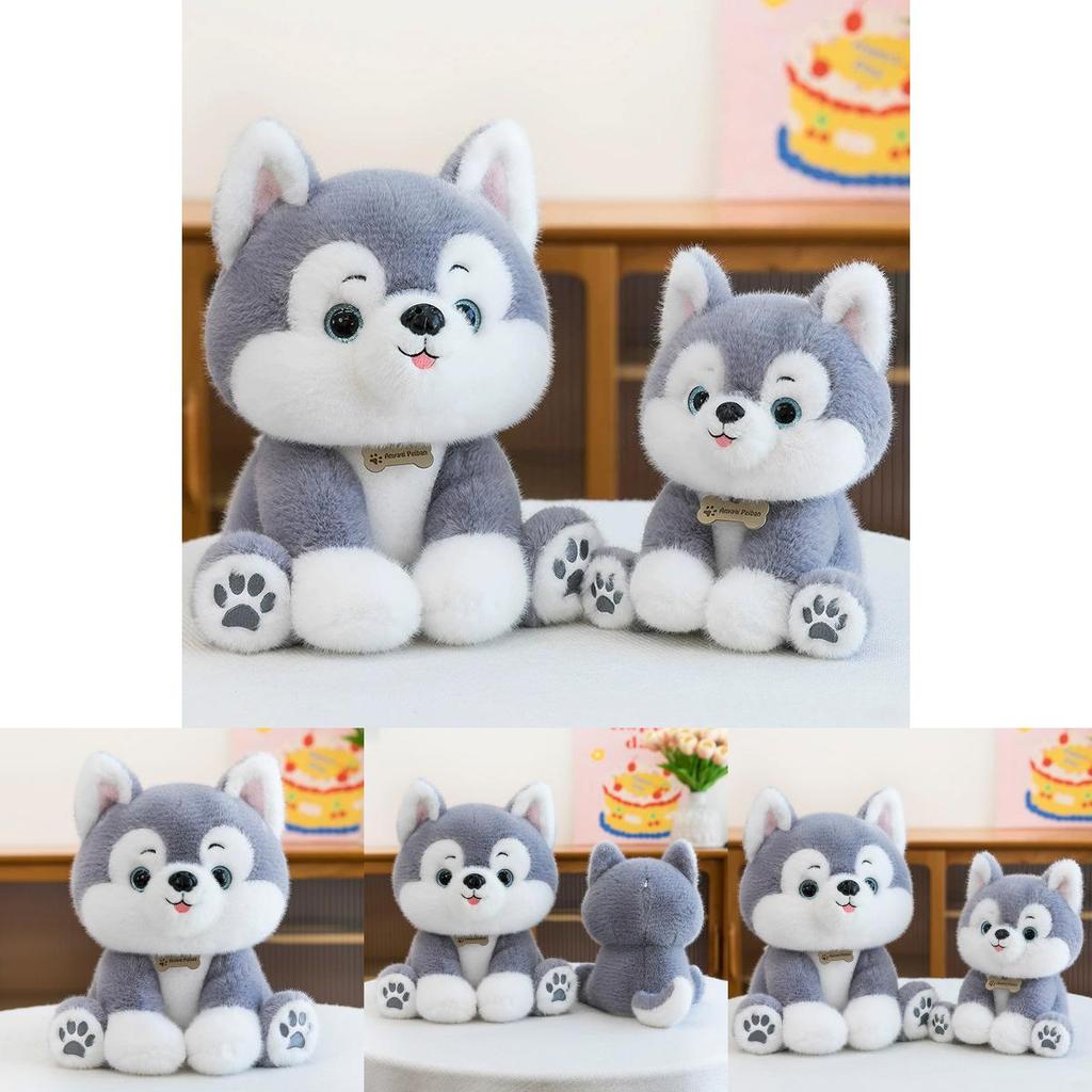 Peluche Husky con Design Cartone Animato per Regalo e Collezionismo per Bambini