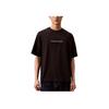 Soft Breathable Loose Fit Crew Neck Short Sleeve T-Shirt Unisex Tops Black 40EM233-001