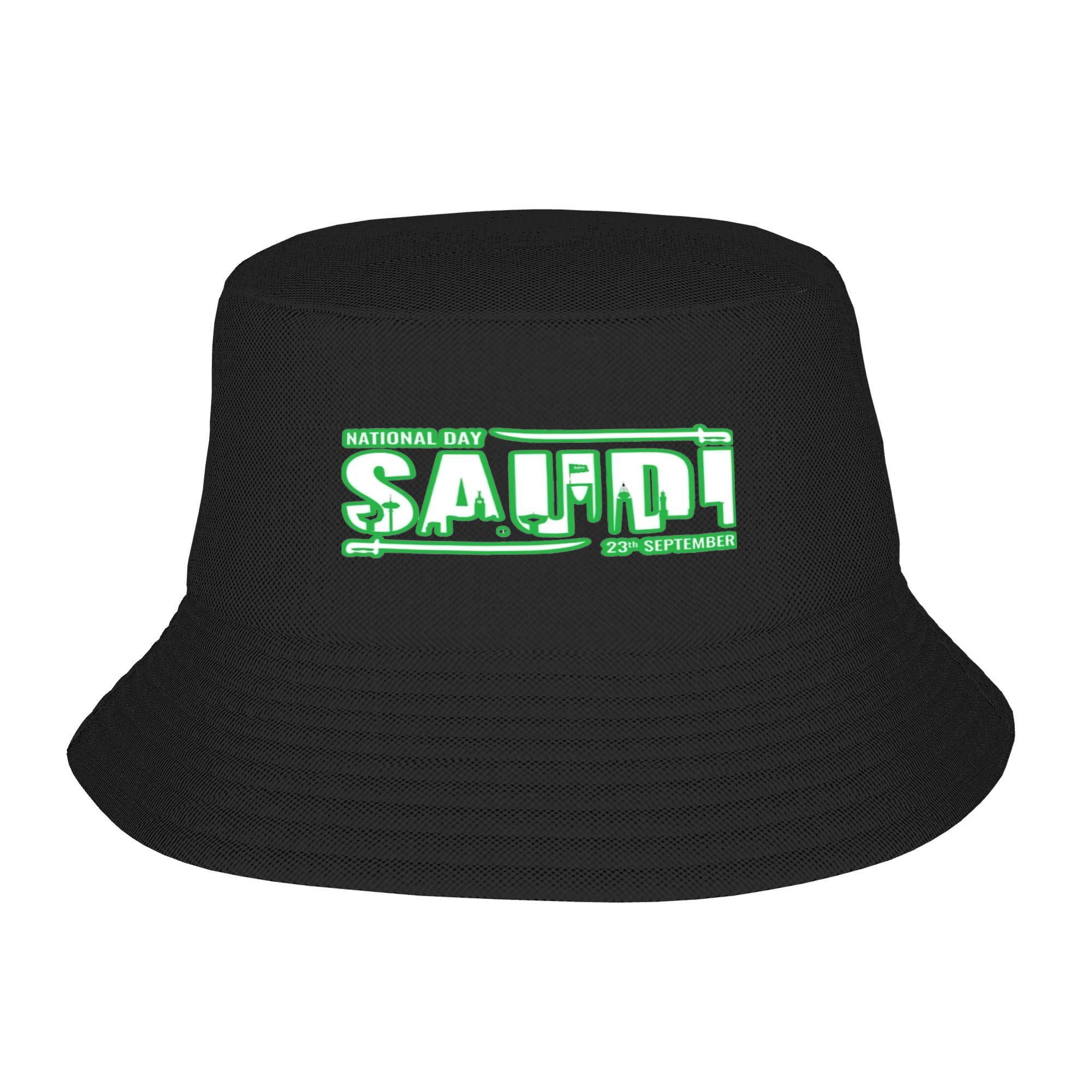 Saudi National Day Bucket Hats for Teen Summer Kingdom of Saudi Arabia Bob Hat for Outdoor Sport Caps One Size