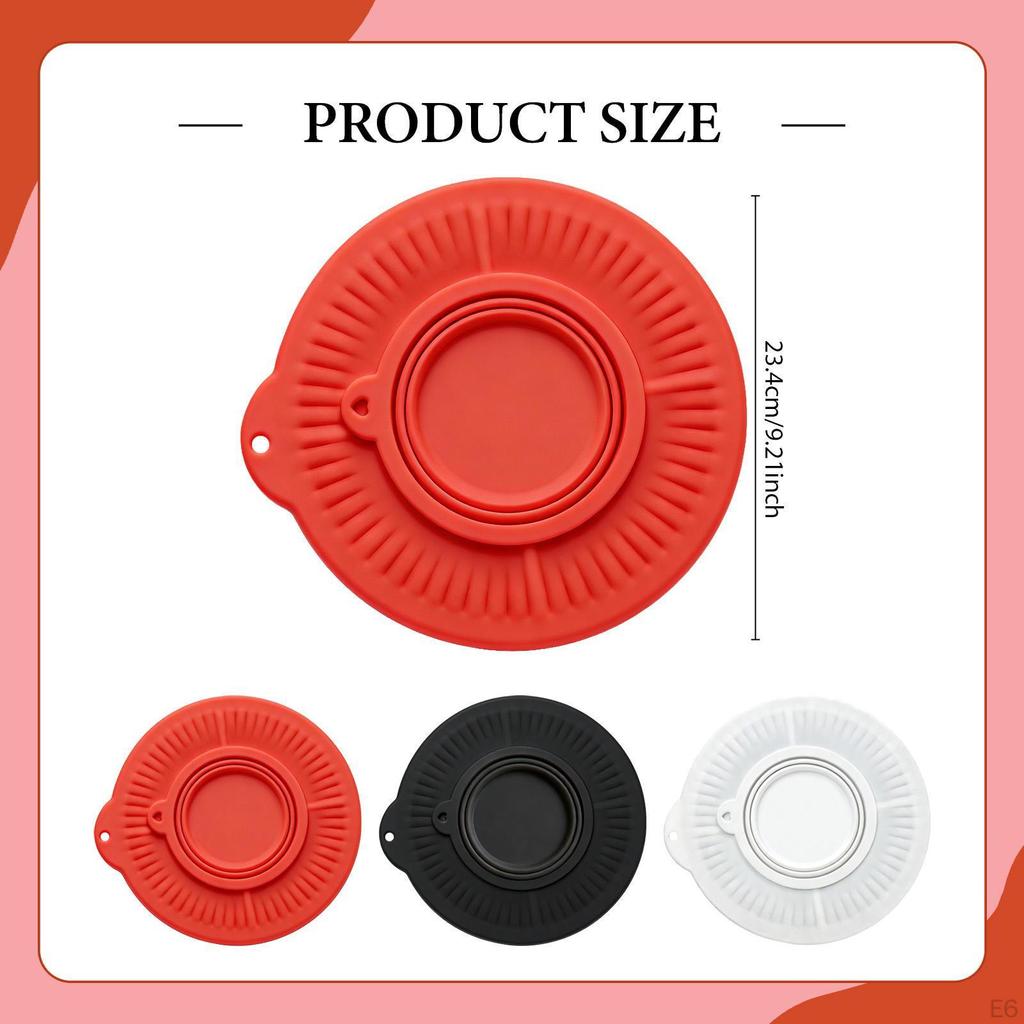 Foldable Silicone Liner for Mixer Lid Insert Mixing Bowl 4.55Qt Mixers