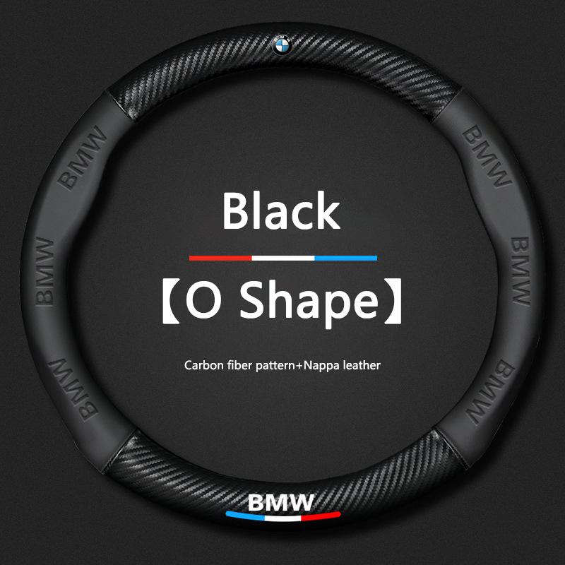 Car Carbon Fiber Suede Steering Wheel Cover For BMW M Power X3 X4 X5 X7 E36 E39 E46 E60 E65 E90 F10 F15 F20 F25 F30 G20 G30 G05