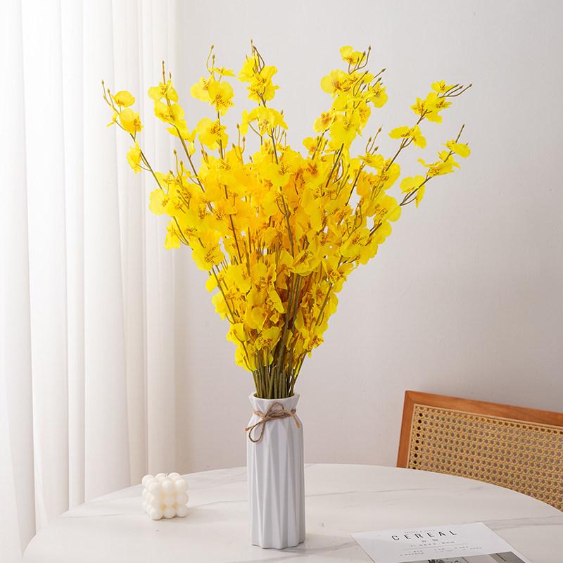 Dancing Orchid High-Quality Artificial Floral Arrangement for Living Room and Dining Table Decoration