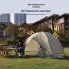 Portable 3-4 Person Camping Tent with Sun and Rain Protection, Large Space, Ideal for Beach and Fishing