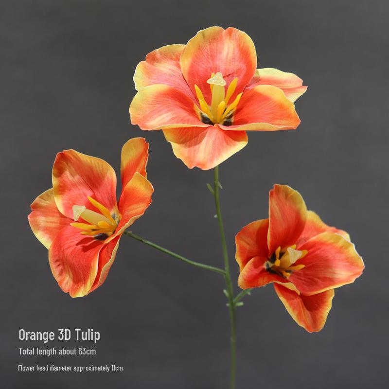3D Flip Silk Tulip Wedding Decoration & Floral Art Background