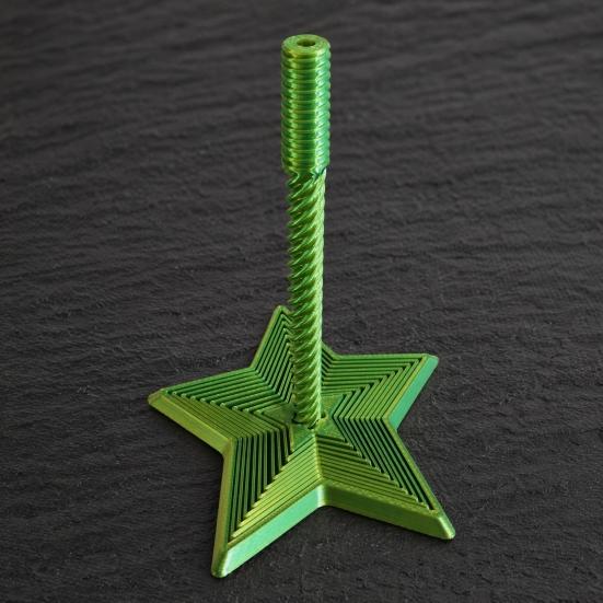 Fidget Spiral Toy, 5 Pointed Star Radish Tower Stress Reliever, Magic Rotating Sensory Toy with Color Changing Gradient, Desk Toy for Adults