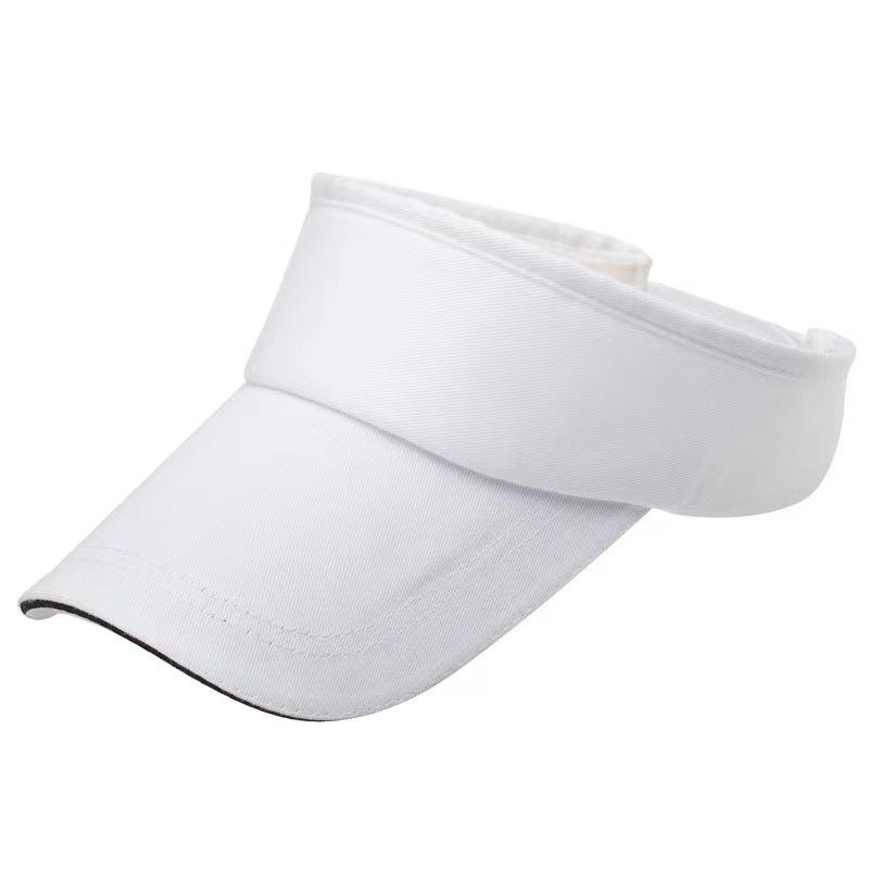Empty Top Visor Cap Women Sunscreen Hats Man Cotton Cap Adjustable For Running Tennis Golf Unisex