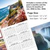 2026 Calendar - JAN 2026 - DEC 2026, 2026 Wall Calendar, 18 Monthly Calendar 2026, 12" x 24" (Open), Wall Calendar 2026 with Unruled Blocks(1.5" x