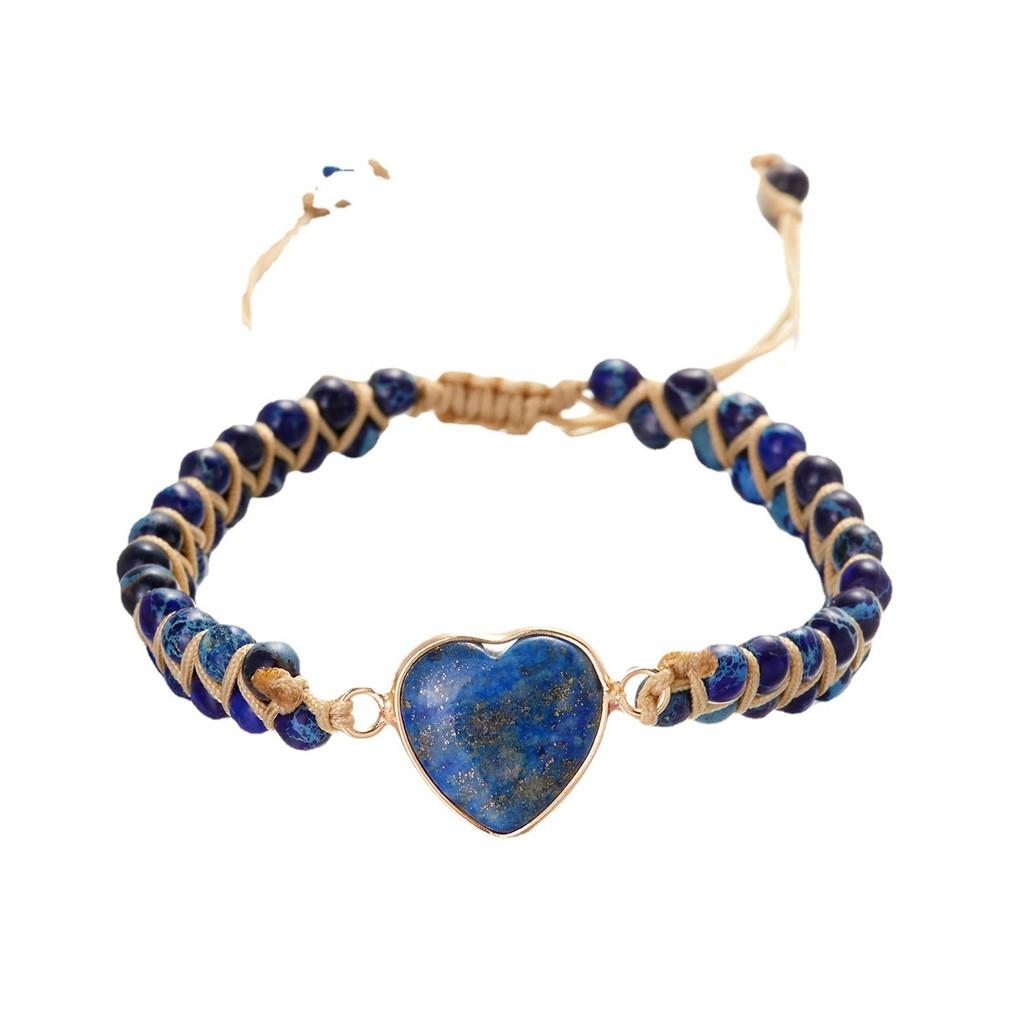 Heart Shaped Stone Wrap Bracelet For Travel And Gift Giving