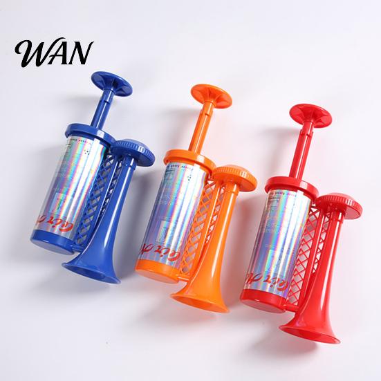 No Battery Event Horn Hand Pump Air for Sports Games, Cheering Noise Maker Manual Push Stadium, Portable Sound Speaker Soccer Fan Party Long-lasting