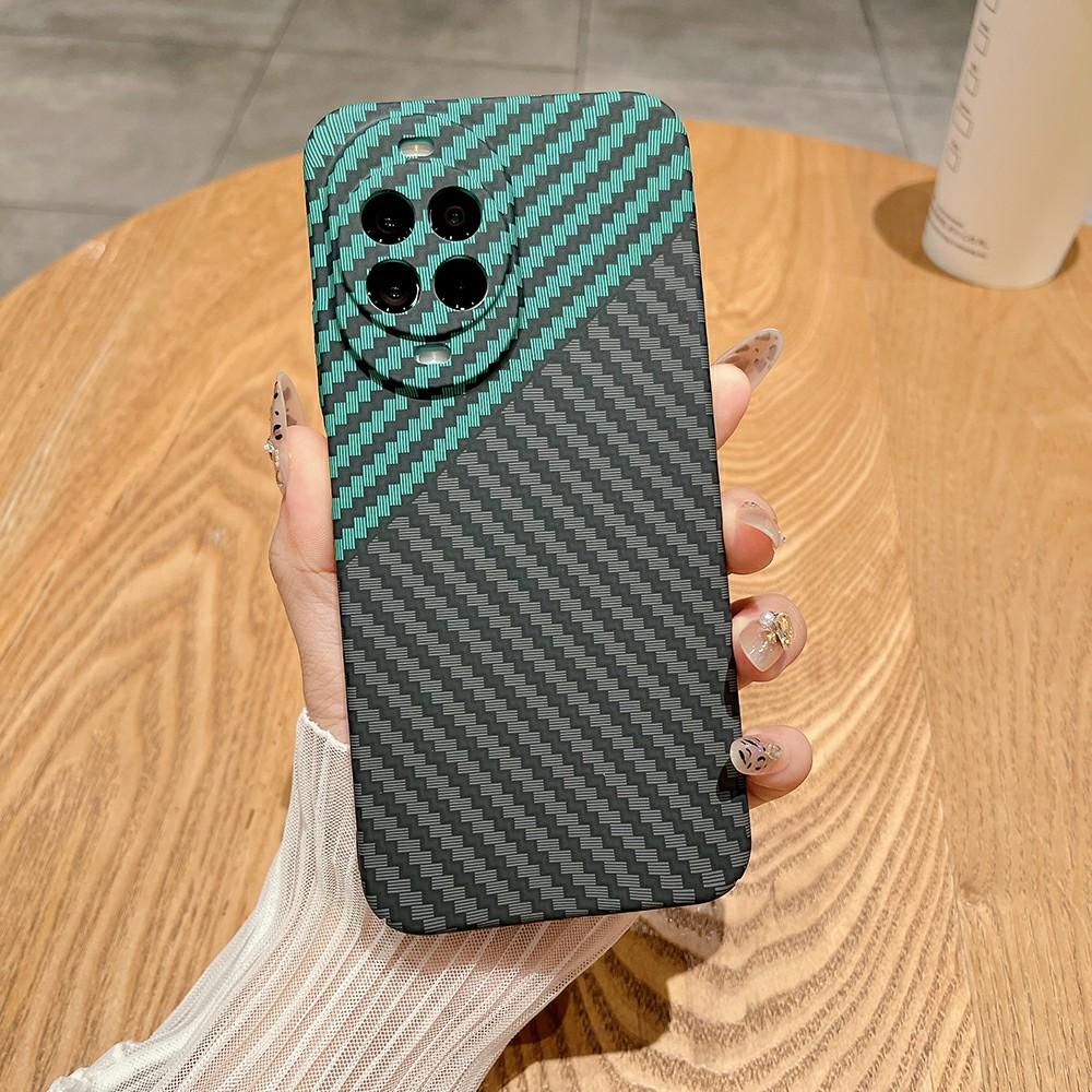 For Huawei nova 14 5G Case Hard PC Phone Cover Carbon Fiber Texture Drop Proof