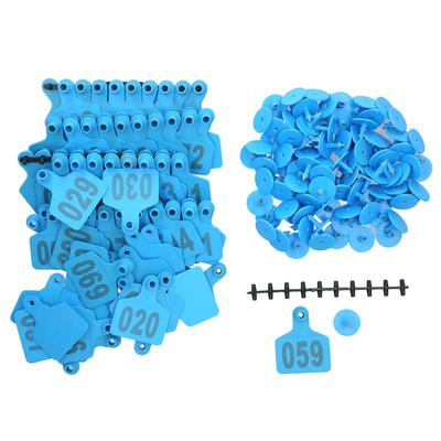 001?100 Adet Numaralı Plastik Etiket Hayvancılık Hayvan Kulak Etiketi Sığır İnek Hayvan Çiftliği Aksesuarları İşaretleme İçin
