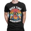 Funny Chicken Beer Time Madafakas Mens T Shirt  Amazing Tee Shirt Short Sleeve Crewneck TShirts Cotton Original Clothing