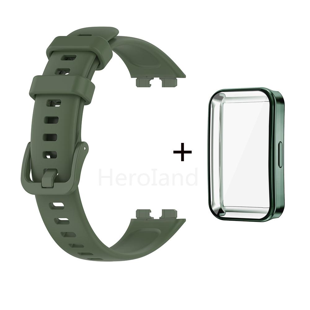 Módní měkký silikonový řemínek k hodinkám pro chytré hodinky Huawei Band 8 Náramek pro Huawei Band 9 10 Pásek Náramek Sportovní pásek a TPU pouzdro