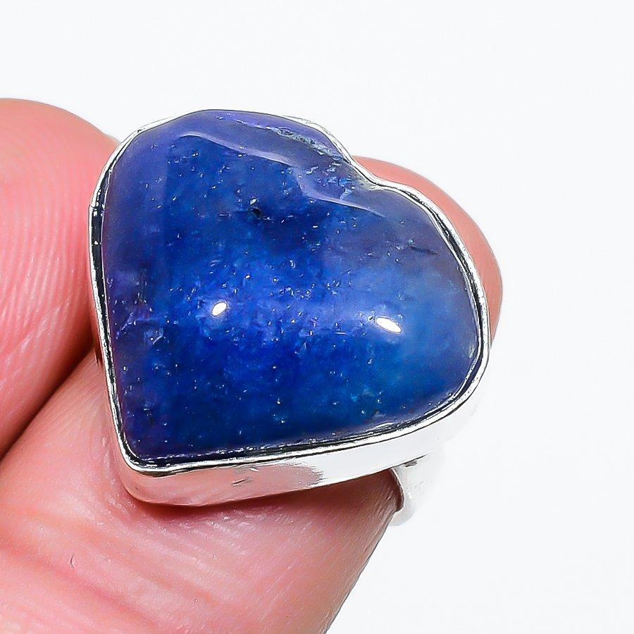 

Natural Lapis Lazuli Gemstone 925 Sterling Silver Jewelry Ring Size 6.5 r4h92
