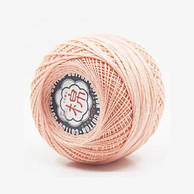 Retail 50g/ball 8# 2ply DIY Colorful Thin Lace Yarn Crochet Yarn 100% Cotton Yarn Hand Knitting Thread Sewing Machine Line JK468