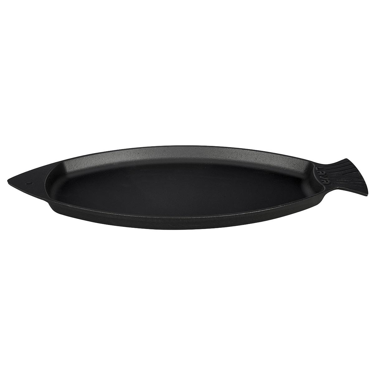 

Lava Cast Iron Fish Form Fish Plate. 1-Handle, 20X32cm.