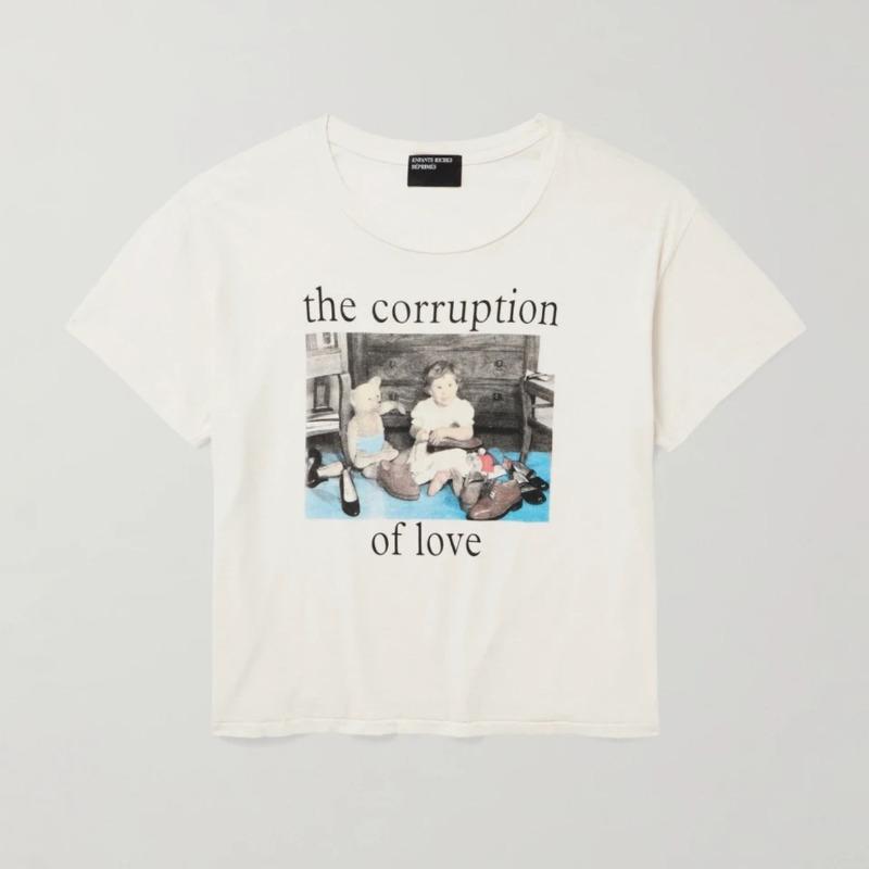 Letter printing retro portrait American tide brand loose men's and women's casual short-sleeved T-shirt tide