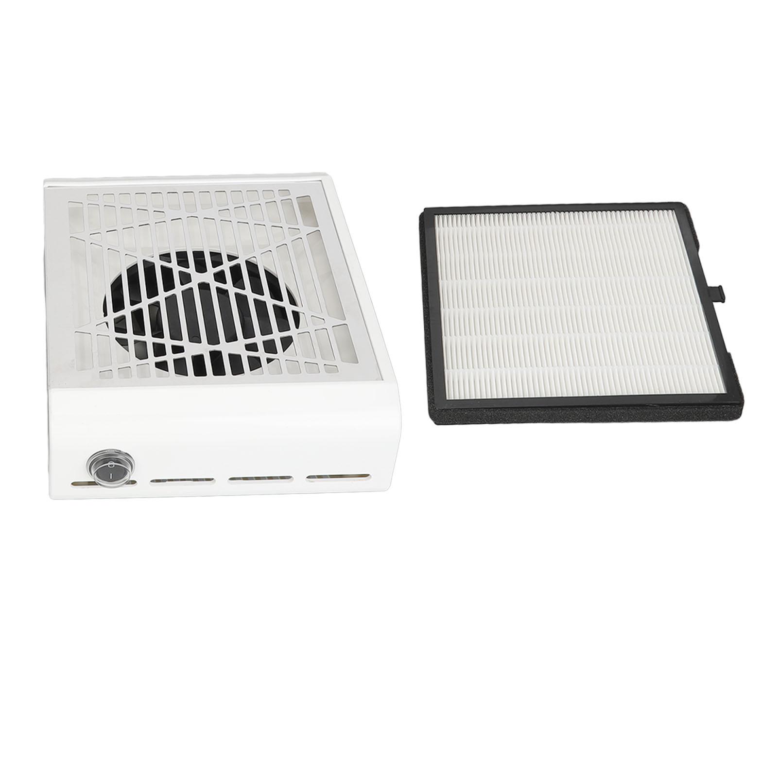 

Пылеуловитель для ногтей Регулируемая мощность Тихий Мощный Всасывающий Долговечный Вентилятор для Салона Маникюра Магазин EU PLUG