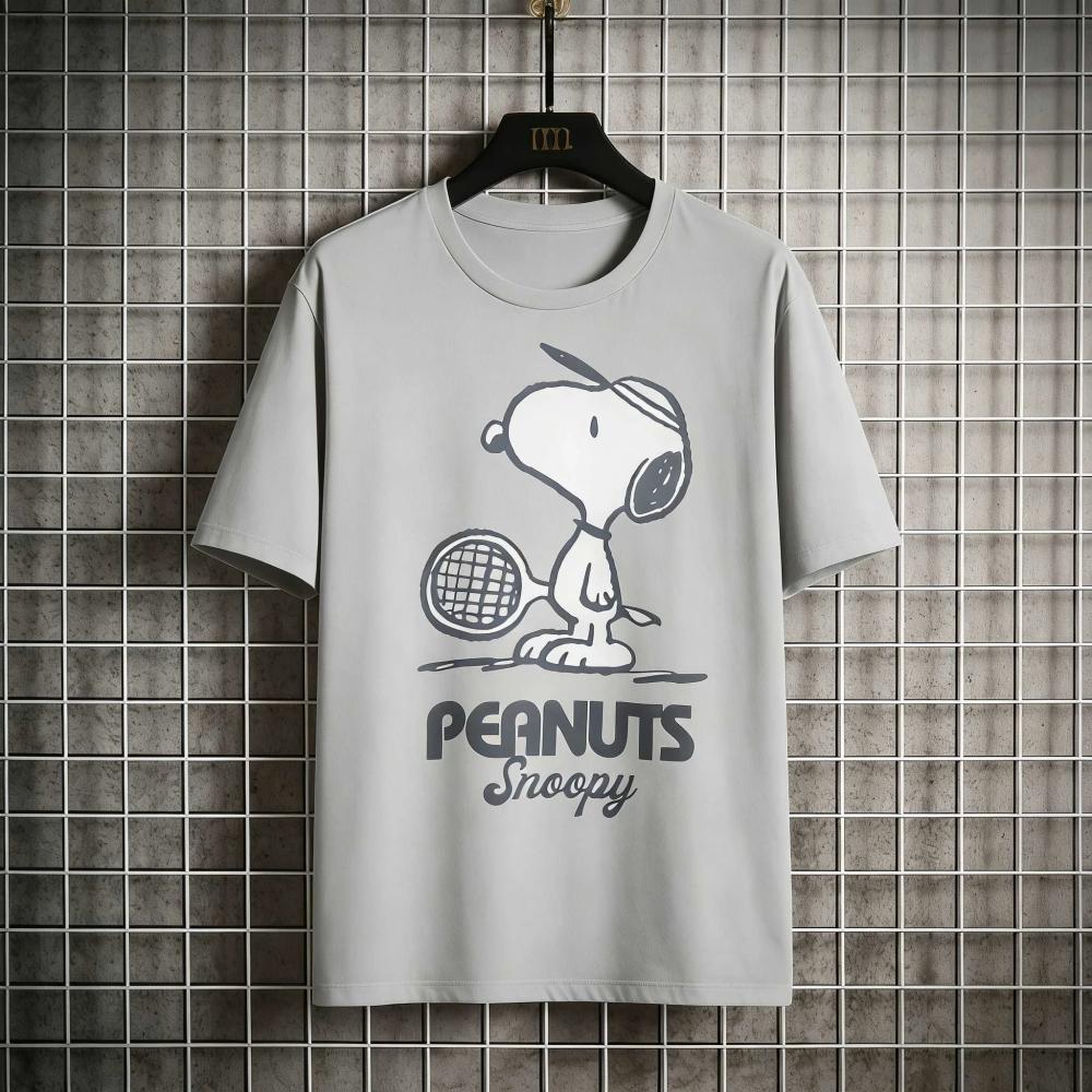 2026 Disney Summer New Scooby Cartoon Short Sleeved T-shirt Men's Harajuku Family Outfit T-shirt Cotton Women's Streetwear