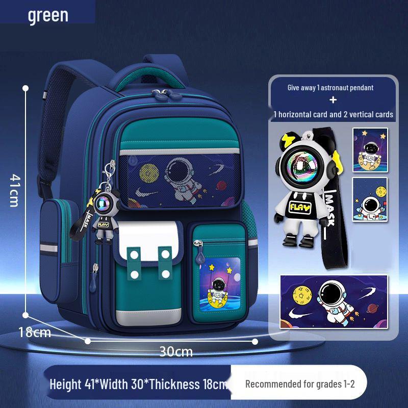 Ultraleichter Jungen-Rucksack mit Rückenstütze für die Klassen 1-6