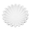 White Resin Decorative Bowl Handcrafted Ruffle Fluted Bowl Scalloped Bowl Modern Home Decor S