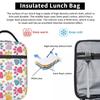 Bolsa de Almuerzo Térmica con Estampado de Huella de Perro Linda para Niños, Nevera Escolar, Fiambrera Térmica, Bolso Tote, Contenedor de Fiambreras Portátil