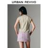 Women's Pleated Sleeveless V-Neck Blouse