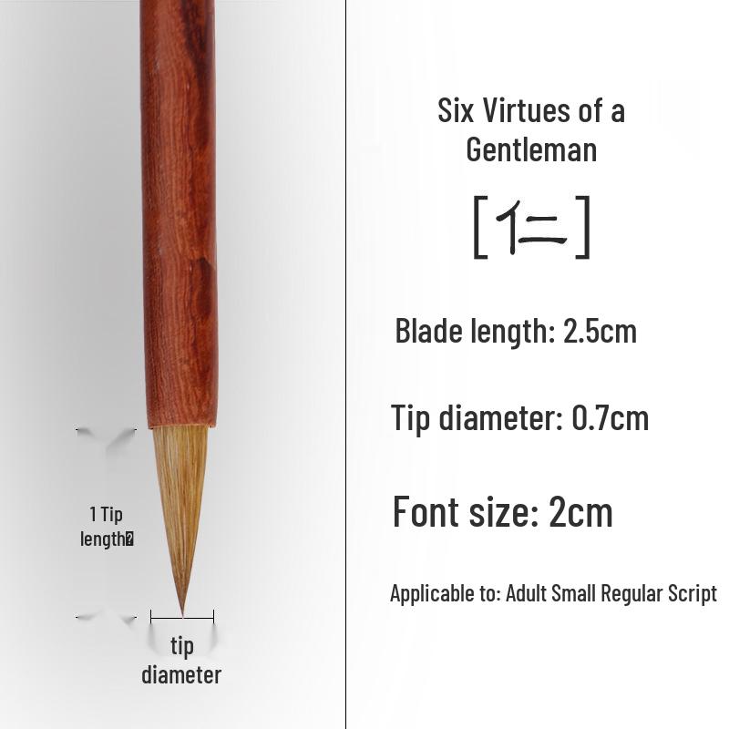 Goat & Wolf Hair Mixed Brush Pen Set for Chinese Painting and Calligraphy