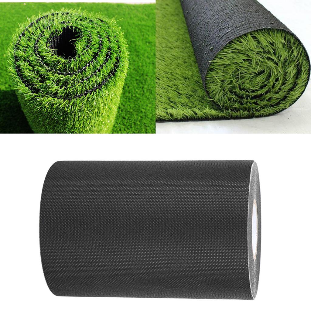 150mm*10m Artificial Turf Seam Tape Lawn Tape Grass Carpet Grass Adhesive Tape (Black)