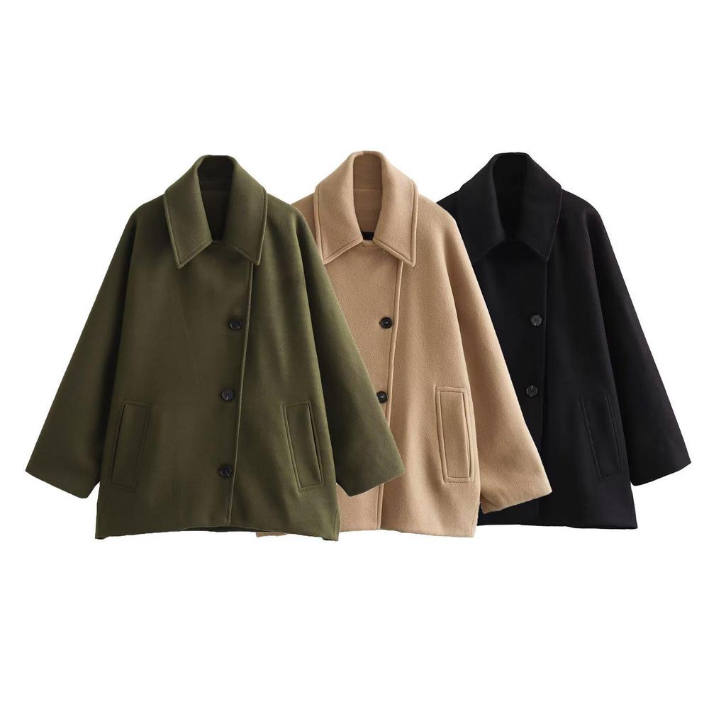 2026 Women's European & American Winter Lapel Long-Sleeve Fluffy Coat - Comfortable, Loose Fit