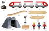 BRIO WORLD Figure-8 Starter Set 33773 (26 pieces) for ages 3 and up (electric train, toy, wooden tracks)