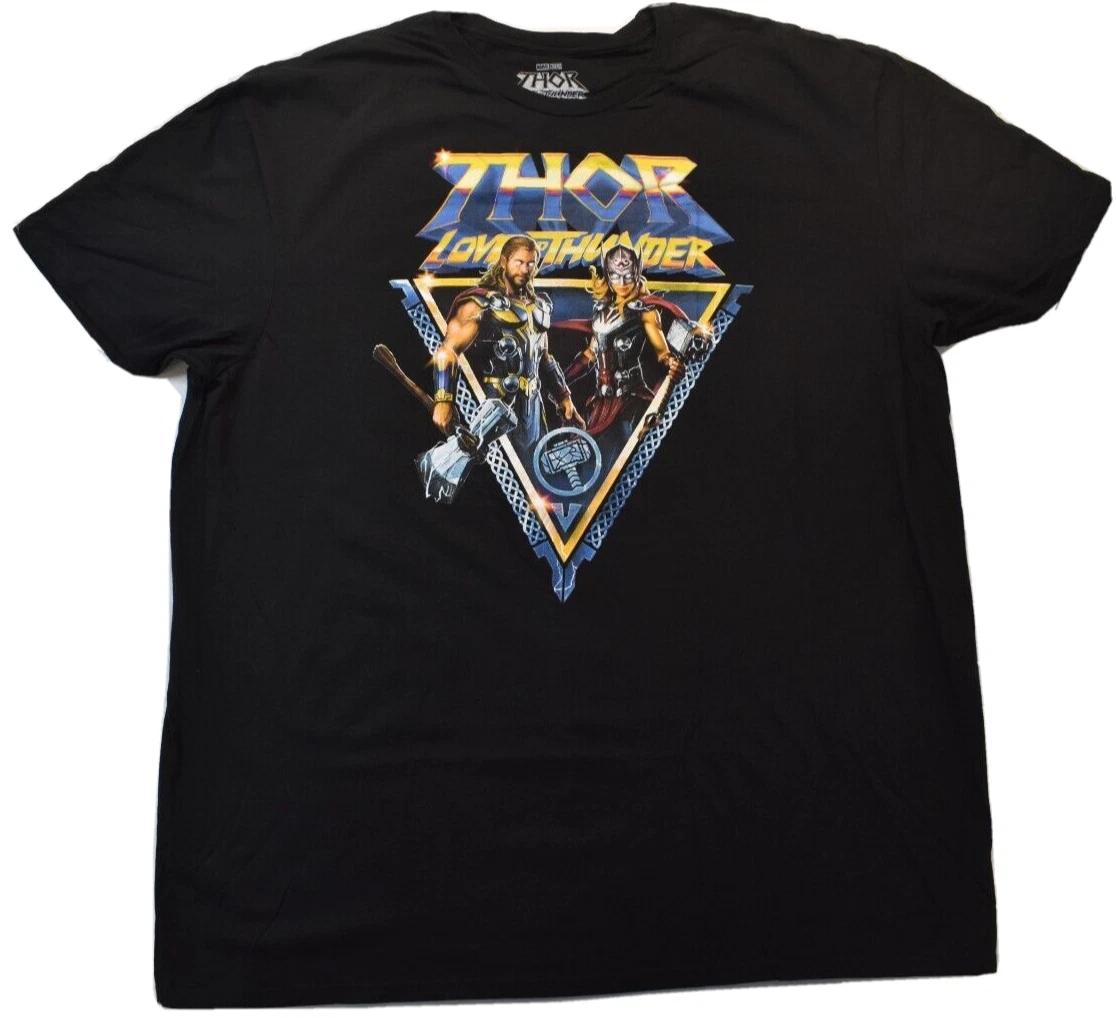 Marvel Thor Love & Thunder Mens Black Shirt New 2XL S
