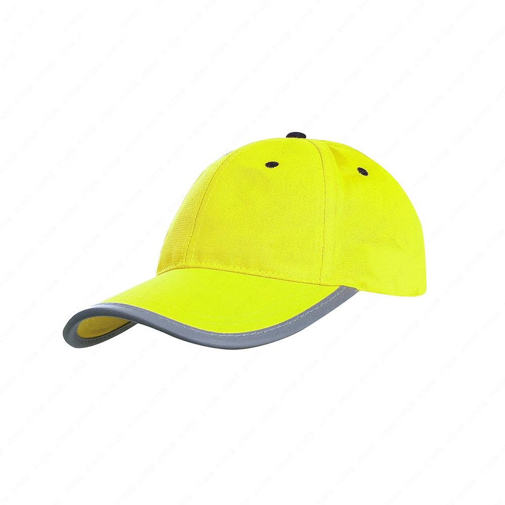 Boys Girls Baseball Caps High Visibility LIME REFLECTIVE HAT SAFETY Hats for Students Pupils for Night Outgoing