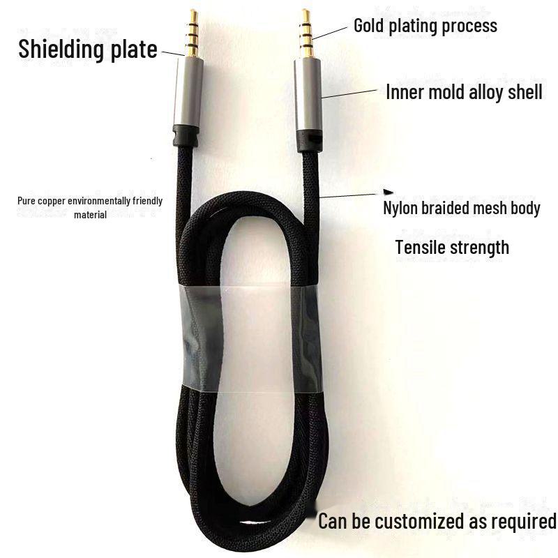 

Трансграничный мобильный караоке-микрофон и аудиокабель для записи в реальном времени чёрный