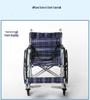 Lightweight Foldable Oxford Cloth Wheelchair with Soft Seat and Four Brakes for Elderly Travel