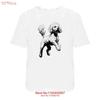 Jumping Poodle Cotton T Shirt Ta043690 Vintage Washed Breathable Unisex Streetwear Soft Fashion Casual Versatile Homme