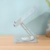 Foldable Aluminum Laptop Stand with 360° Rotation & Cooling Function