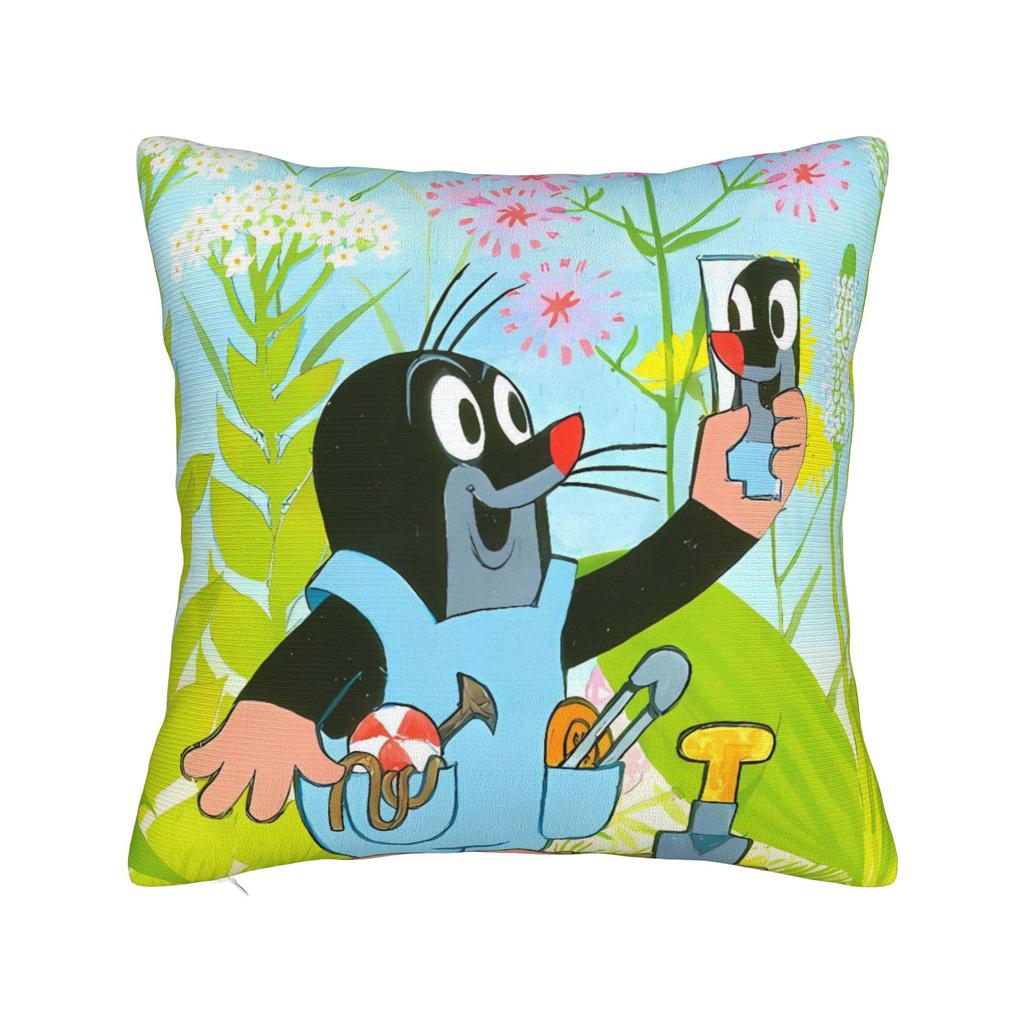 Working The Little Mole Pillow Case Graphic Pillow Cover For Wedding Party Home Decor Fashion Pillowcases