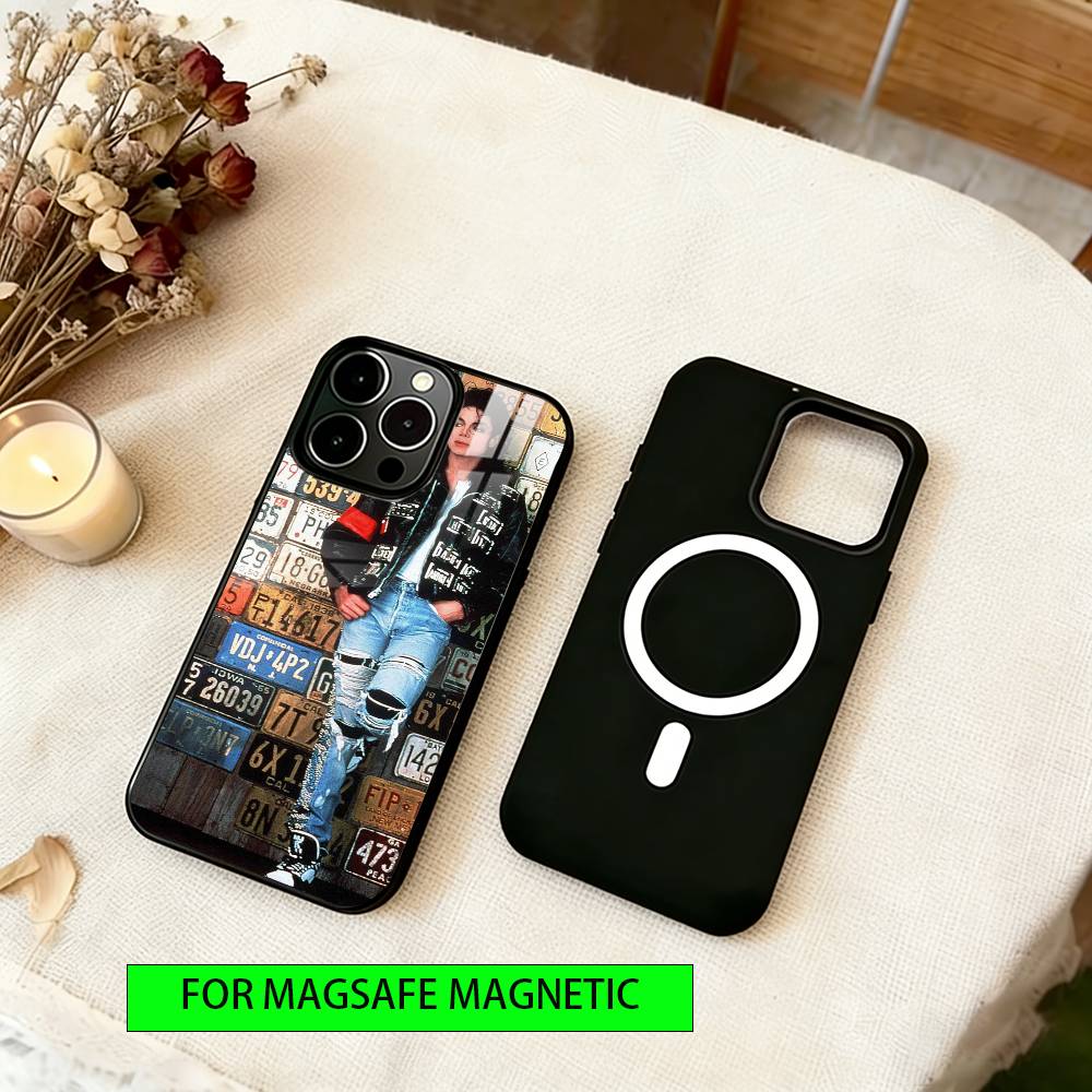

Чохол для телефону Michael Jackson Для iPhone17,16,15,14,13,12,11 Plus,Pro Магнітний Для Magsafe Бездротова зарядка iPhone13ProMax