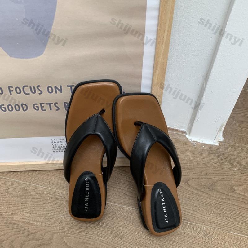 Fashion Women's Wedge Sandals 2025 Summer Fashion Breathable Comfortable Flip Flops Outdoor Height Increase Comfortable Casual Sandals