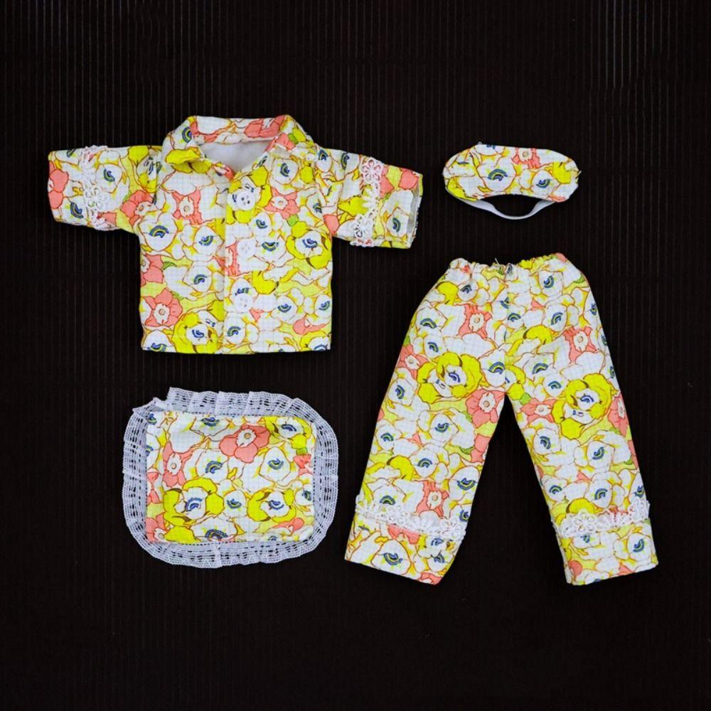 Dress Up Doll Sleep Clothes Striped BJD Doll Clothes 30cm Doll Pajamas  Photo Props